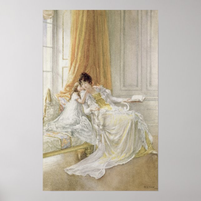 Poster Mère et enfant, 1864 (Devant)