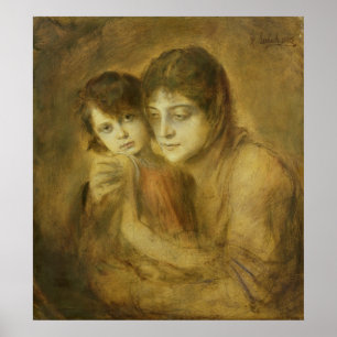 Poster Mère et enfant, 1893