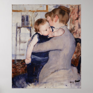 Poster Mère et enfant par Mary Cassatt