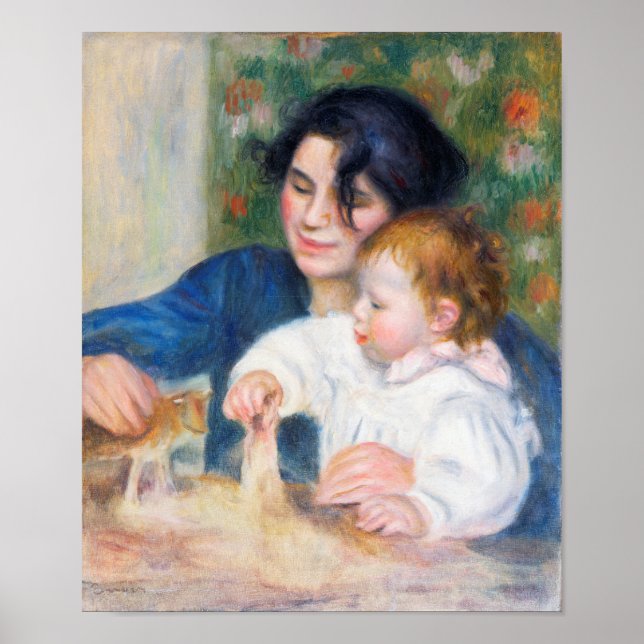Poster Mère et enfant, Renoir (Devant)
