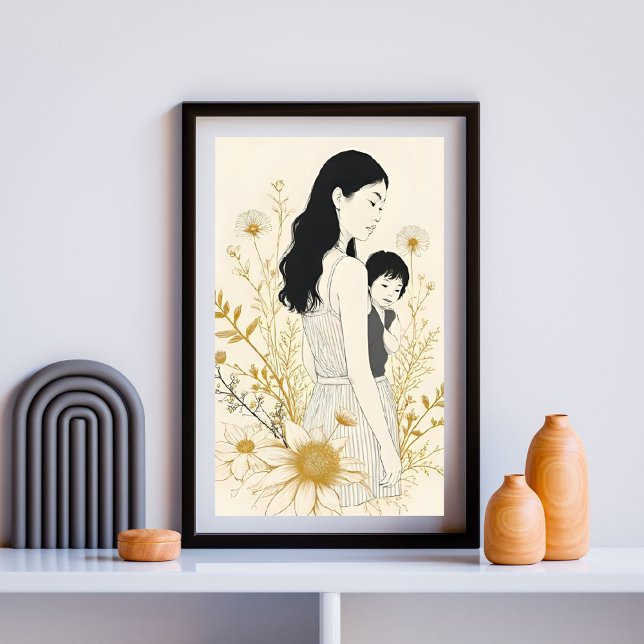 Poster Mère et enfant X (Créateur téléchargé)