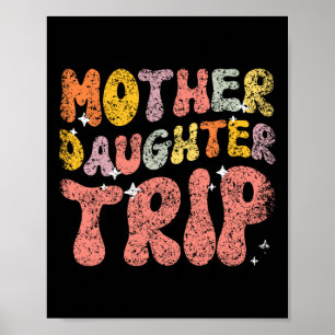 Poster Mère Fille Voyage Fille Fille Maman Retrouver Mère