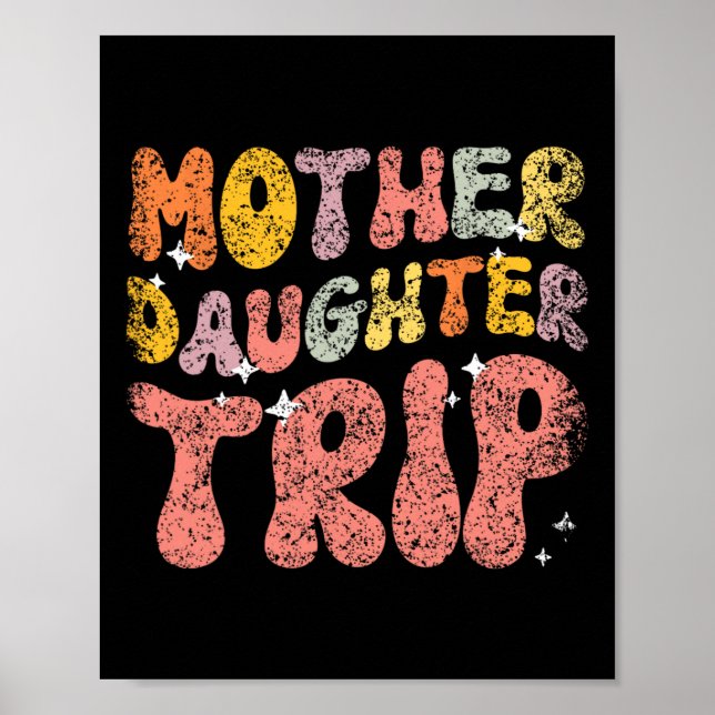 Poster Mère Fille Voyage Fille Fille Maman Retrouver Mère (Devant)