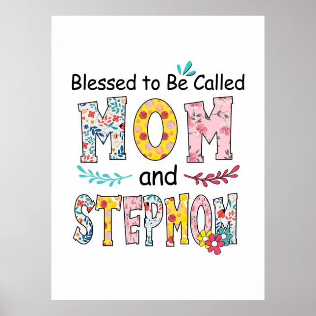 Poster Mère Maman Et StepMom Anniversaire (Devant)