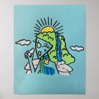 Poster Mère Terre 8x10 Imprimer