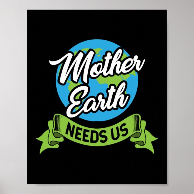 Poster Mère Terre a besoin de nous Changement climatique  (Devant)