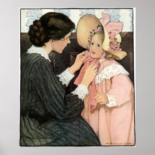 Poster Mère vintage et enfant par Jessie Willcox Smith