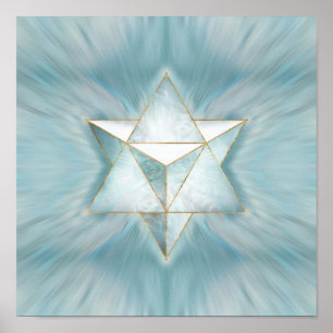 Poster Merkabah - Marbre clair