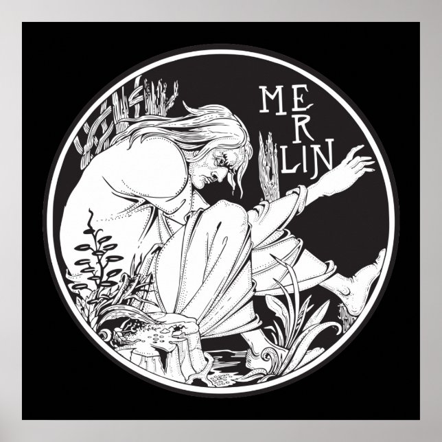 Poster Merlin Aubrey Beardsley (Devant)