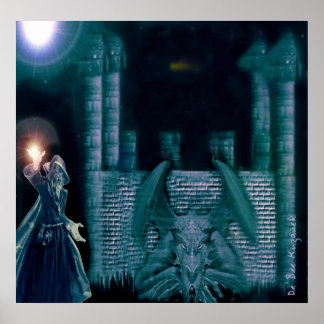 Poster Merlin et le dragon