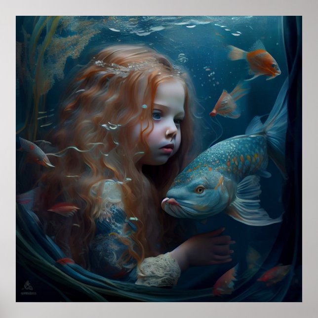 Poster mermaid (Vorne)