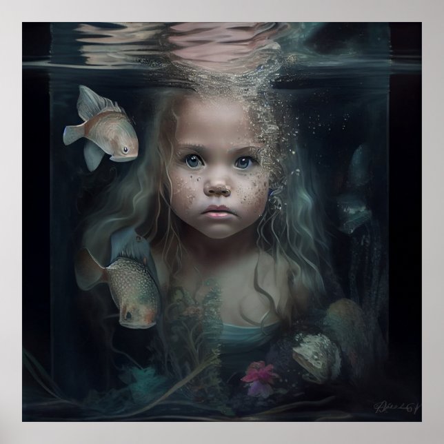 Poster mermaid (Vorne)