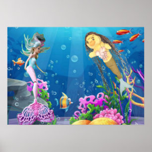 Poster Mermaid célèbre