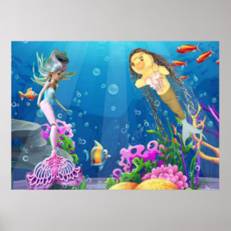 Poster Mermaid célèbre