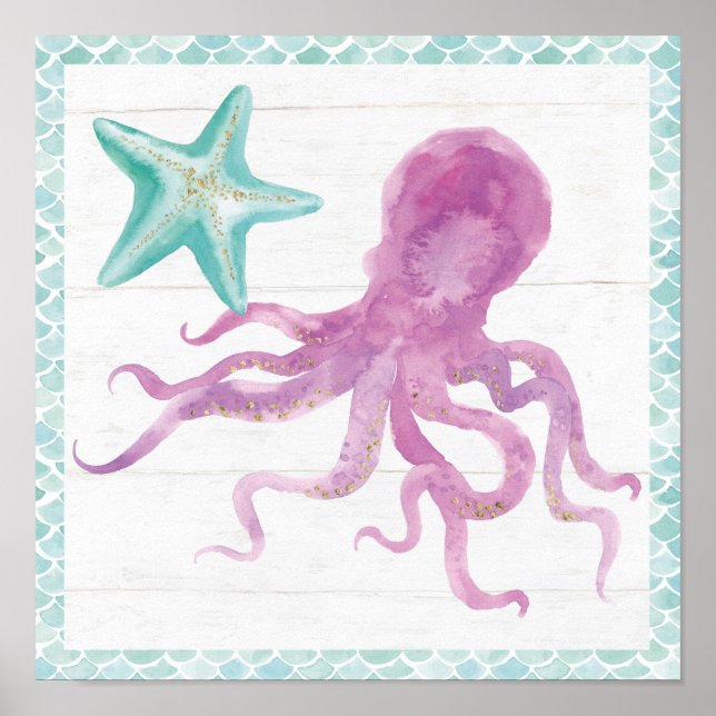 Poster Mermaid Friends V (Devant)