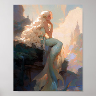 Poster Mermaid Imaginaire Art
