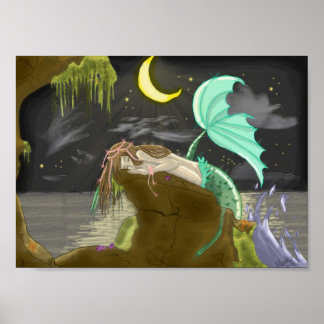 Poster mermaidmoonlight par Rainbows expérimentaux