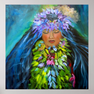 Poster Merrie Monarch Hula Girl