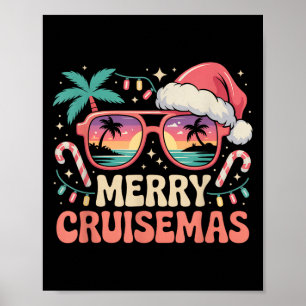 Poster Merry Cruisemas 2025 2026 Noël Père Noël Reindeer