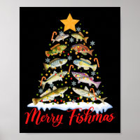 Merry Fishmas Funky Christmas Tree Lights Fish Fis