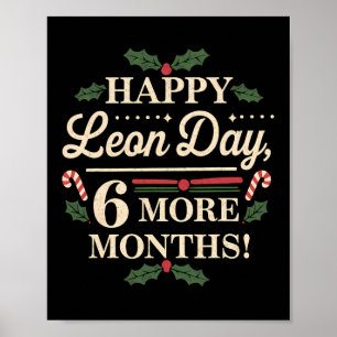 Poster Merry Leon Day Noel Ckwards Funny Christmas Counte