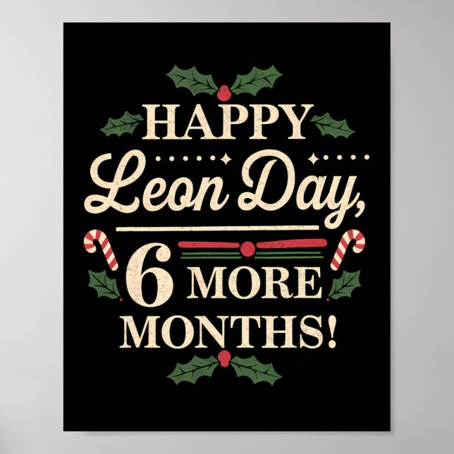 Poster Merry Leon Day Noel Ckwards Funny Christmas Counte (Devant)
