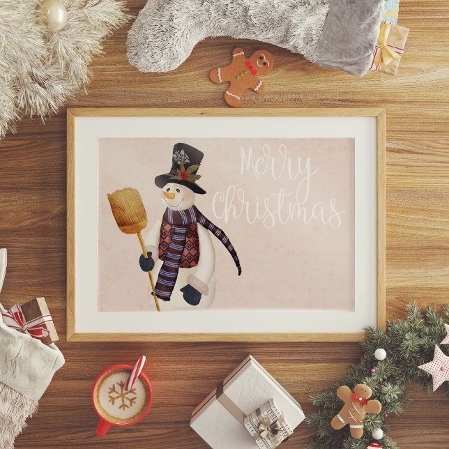 Poster Merry Snowman (Créateur téléchargé)