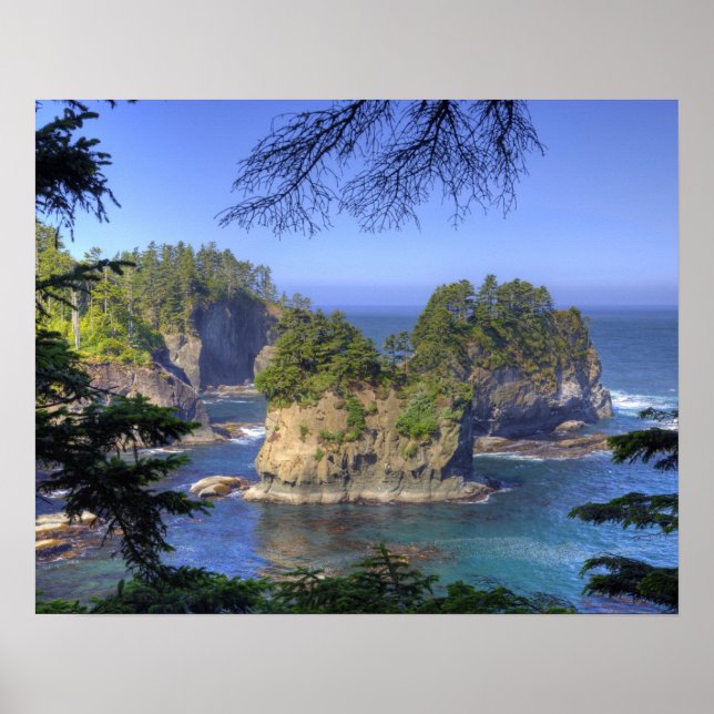 Poster Mers, Terres tribales de la nation Makah, Cap (Devant)