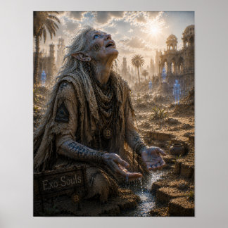 Poster Merveille / Chercheur d'eau / Oasis enterrée