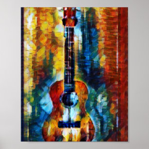 Poster Merveilleuse basse guitare