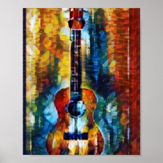 Poster Merveilleuse basse guitare (Devant)