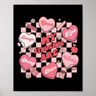 Poster Mes étudiants sont assez dignes de la Saint-Valent