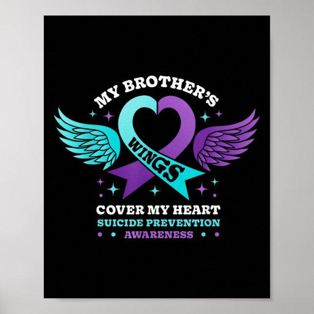 Poster Mes frères ailes couvrent mon coeur la prévention  (Devant)