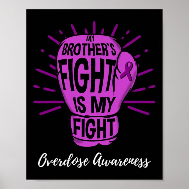Poster Mes Frères combattent Ma Conscience De L'Overdose (Devant)