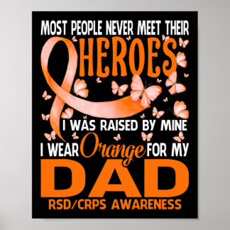 Poster Mes Héros Je Porte Orange Pour Mon Papa Rsd Crps A