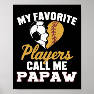 Poster Mes joueurs de soccer softbyll préférés m'appellen