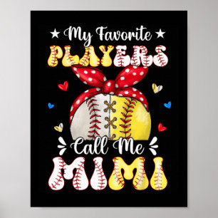 Poster Mes joueurs préférés m'appellent Mimi Bysebyll Sof