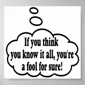 Poster Mes Réflexions Exactement !