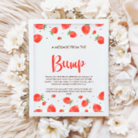 Message Berry Sweet Baby shower du panneau de boss