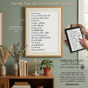 Poster Message d'amour