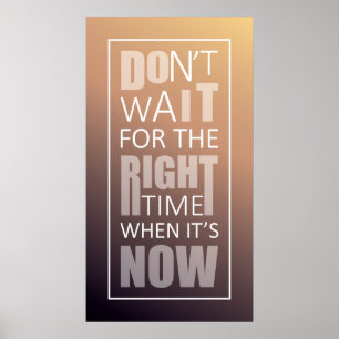 Poster Message dans le message. Conception de devis motiv