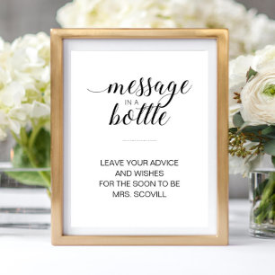 Poster Message Dans Une Bouteille Conseils Vœux Enterreme