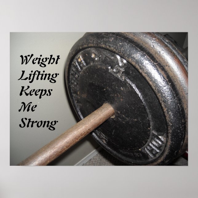 Poster Message de motivation pour la musculation (Devant)