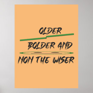 Poster Message de plaisanterie sur les graphiques et les 