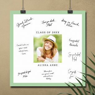 Poster Message de signature de fin d'études en COULEUR PE
