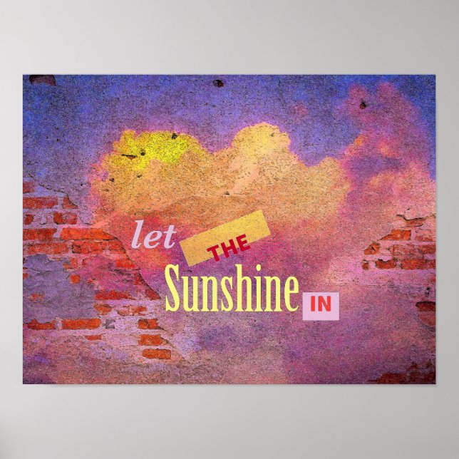 Poster Message sur un mur (Devant)