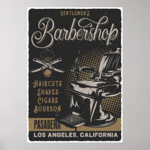 Poster Messieurs Barbershop