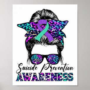 Poster Messy Bun Prévention Suicide Sensibilisation Rib S