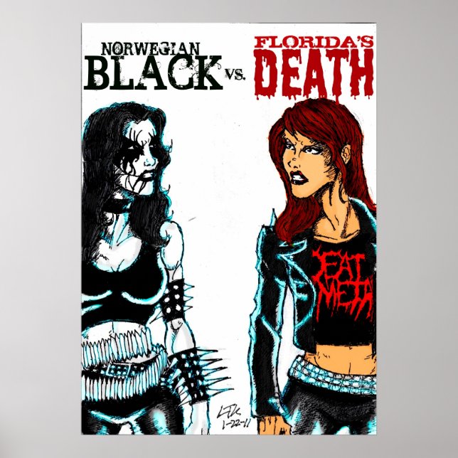 Poster Métal Noir Vs. Métal Mort (Devant)