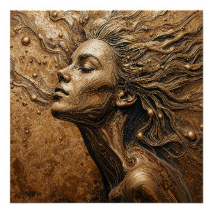 Poster « Métamorphose de la lumière » – Un portrait surré